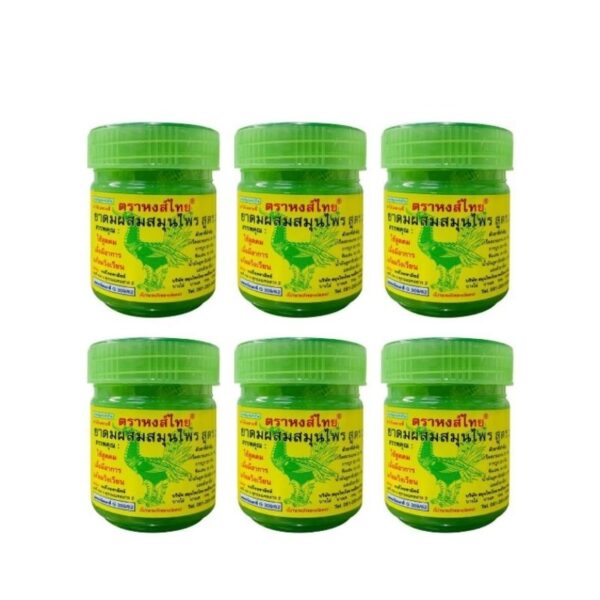 [무료배송] 태국 야돔 홍타이 인헤일러 야몽 40g x 6개